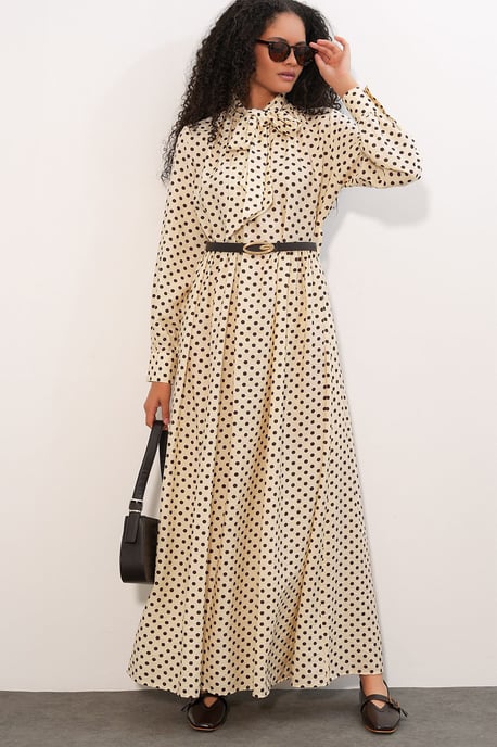 Gestippelde Maxi Shirtjurk - Image 3