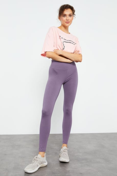 Hoge Taille Katoenen Elastaan Leggings - Image 5