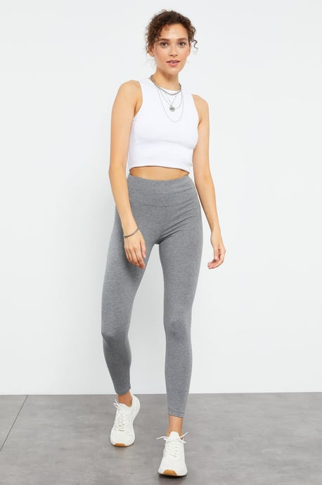 Hoge Taille Katoenen Elastaan Leggings - Image 5