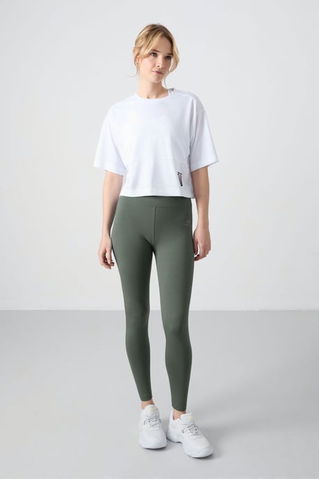 Hoge Taille Katoenen Elastaan Leggings - Image 2