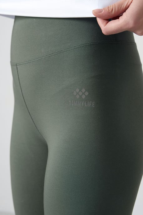 Hoge Taille Katoenen Elastaan Leggings - Image 3