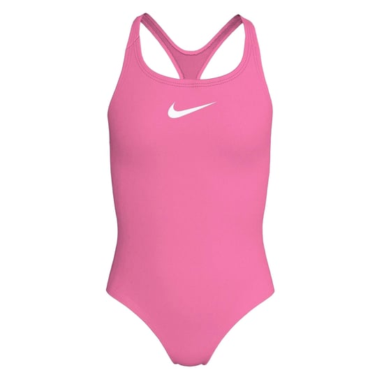 Nike Essentieel badpak met racerback voor meisjes (Roze gloed) - Image 1