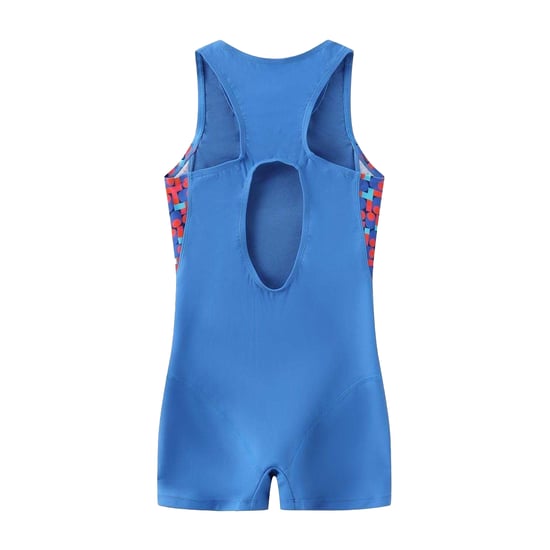 Slazenger Eendelig zwempak met geometrisch patroon voor meisjes (Blauw) - Image 2