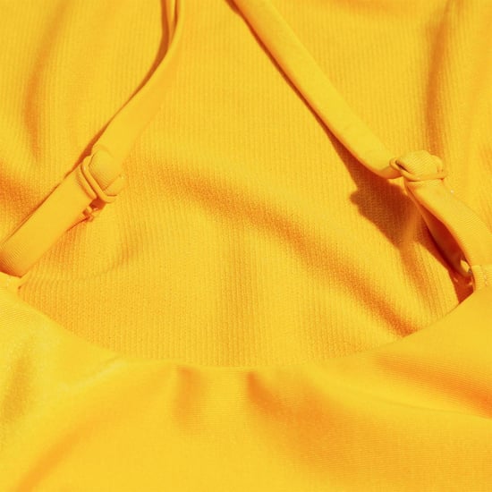 Speedo Eendelig zwempak voor dames met geborduurd logo (Geel) - Image 3