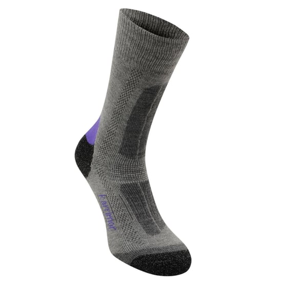 Karrimor Dames Wandelsokken (Set van 2) (Grijs/Paars) - Image 2