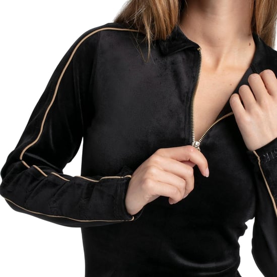 SikSilk Velours mini-jurk voor dames (Zwart) - Image 4