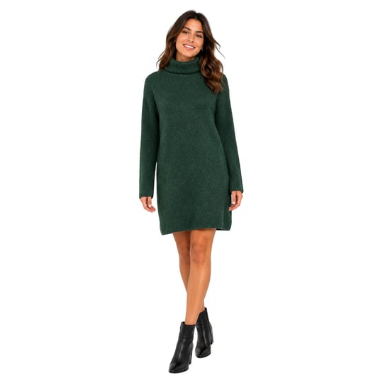 Pieces Turtleneck-trui-jurk voor dames (Trek Groen) - Image 4