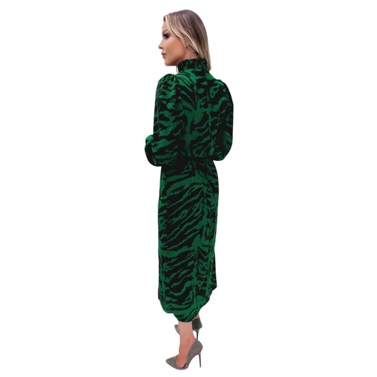 AX Paris Midi-jurk met hoge halslijn van polyester voor dames (Groen) - Image 3