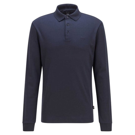 Boss Heren Pado 30 Poloshirt met lange mouwen (Marine) - Image 2