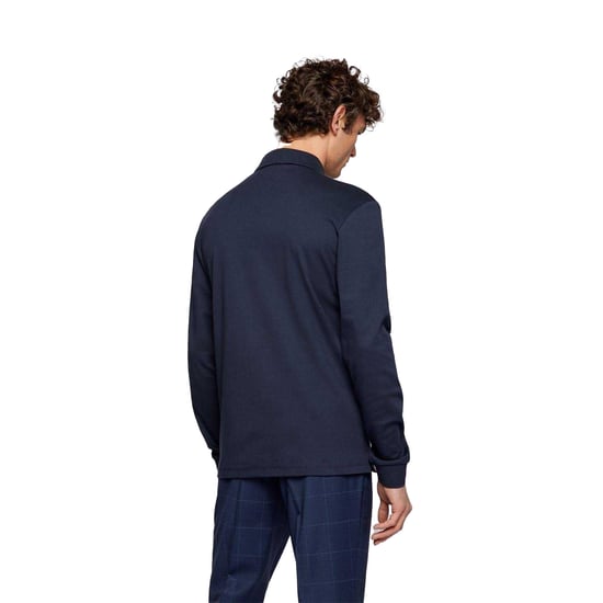 Boss Heren Pado 30 Poloshirt met lange mouwen (Marine) - Image 3