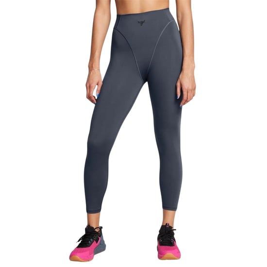 Under Armour Dames/Dames Project Rock Shaping Leggings (Grijs) - Image 2
