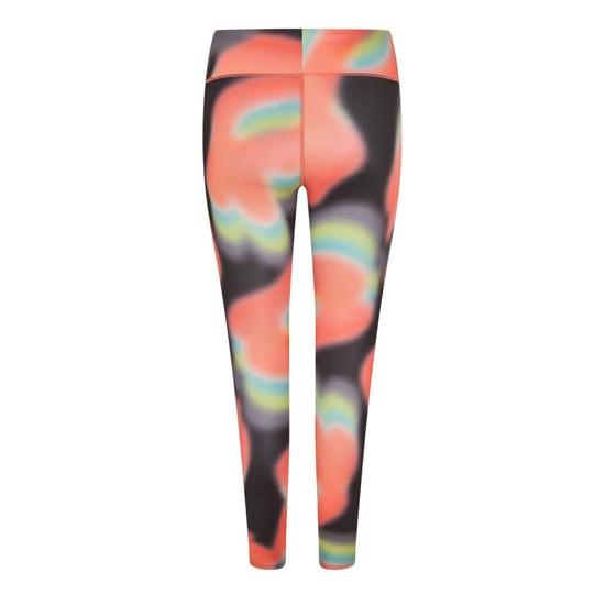 Diadora Figurenvormende sportleggings voor dames (Zwart/Koraal) - Image 2