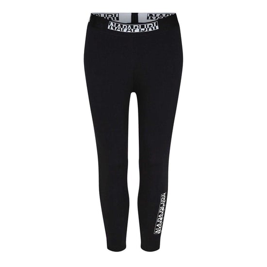 Napapijri Dames/Dames Legging Katoenmix Verticaal Logo (Zwart) - Image 1