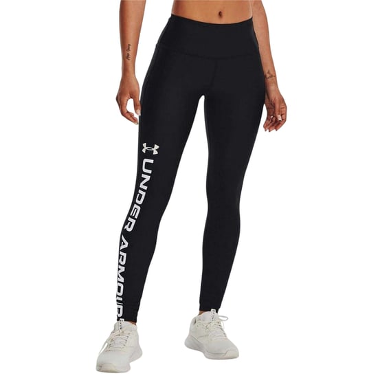 Under Armour Performance-legging met hoge taille voor dames (Zwart, Wit) - Image 3