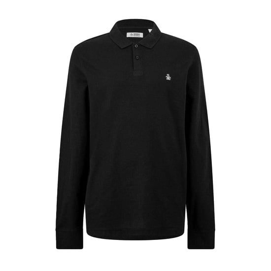Original Penguin Herenpolo met lange mouwen (Zwart) - Image 1
