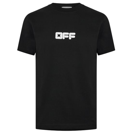 Off White Heren Slim T-shirt in katoen (Zwart) - Image 1