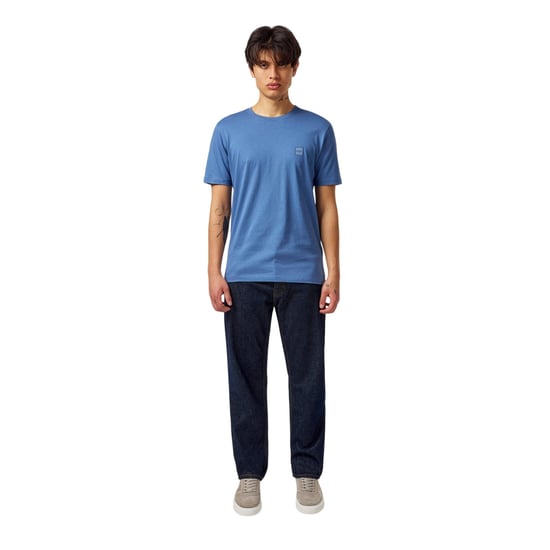 Boss Oranje premium katoenen T-shirt voor heren (Blauw) - Image 1
