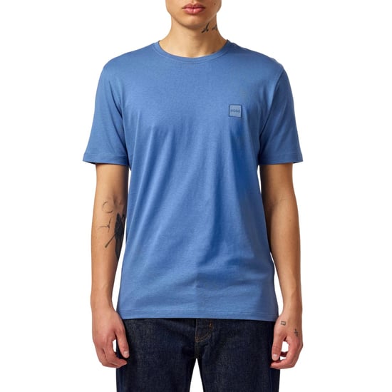Boss Oranje premium katoenen T-shirt voor heren (Blauw) - Image 2