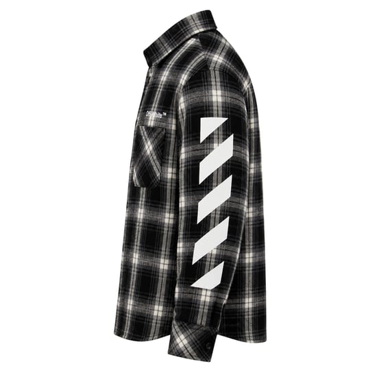 Off White Jongens Geruite Regular Shirt (Zwart/Wit) - Image 3