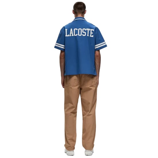 Lacoste Heren Katoenen Twill Relaxed Fit Overhemd (Blauw) - Image 2