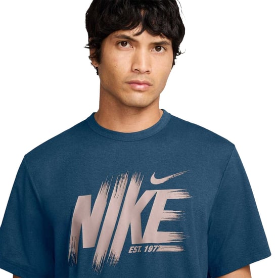 Nike Heren Dri-FIT T-Shirt (Blauw) - Image 4