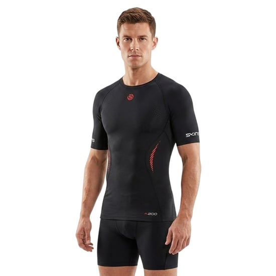 Skins Heren A200 Compressie Fitted T-shirt (Zwart) - Image 3