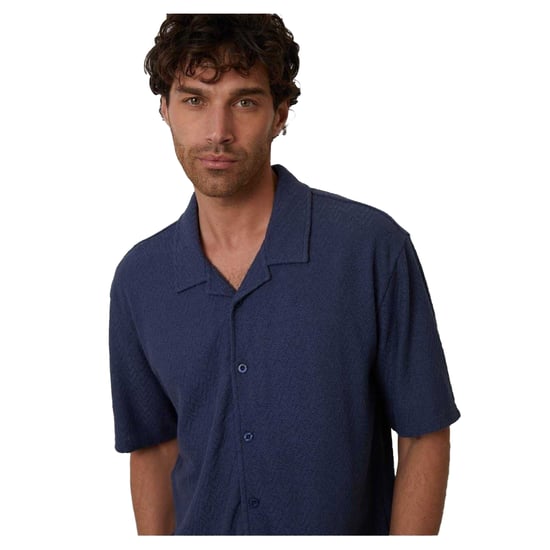 Threadbare Herenoverhemd van Selkirk met relaxte pasvorm (Denim) - Image 3