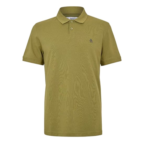 Original Penguin Heren Geborduurd Logo Poloshirt (Stoffige Olijf) - Image 1