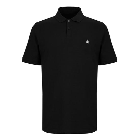 Original Penguin Heren Geborduurd Logo Poloshirt (Zwart) - Image 1