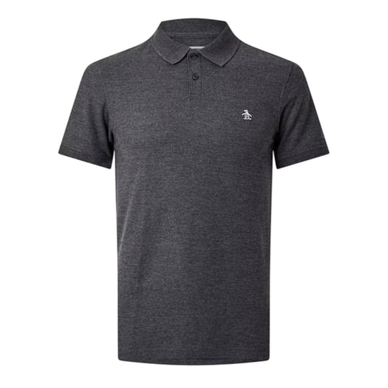 Original Penguin Heren Geborduurd Logo Poloshirt (Houtskool) - Image 1