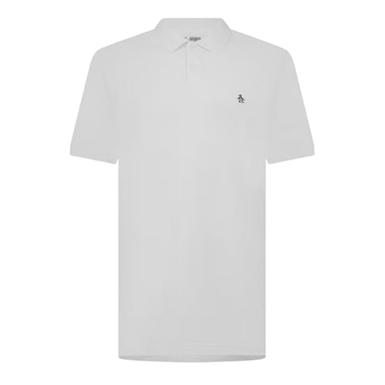 Original Penguin Heren Geborduurd Logo Poloshirt (Wit) - Image 1