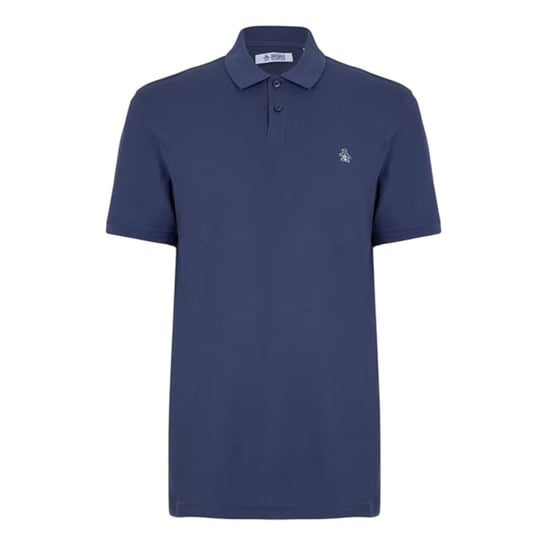 Original Penguin Heren Geborduurd Logo Poloshirt (Indigo) - Image 1