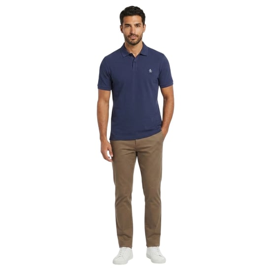Original Penguin Heren Geborduurd Logo Poloshirt (Indigo) - Image 4
