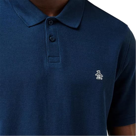 Original Penguin Heren Geborduurd Logo Poloshirt (Yale Blauw) - Image 3