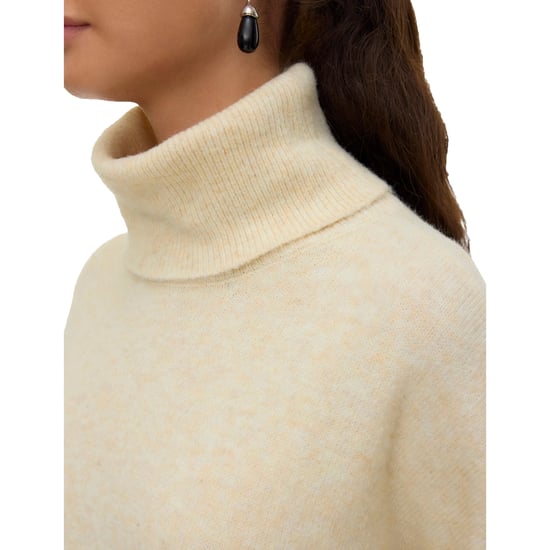 Vero Moda Gebreide jurk met col voor dames (Natuurlijk) - Image 2