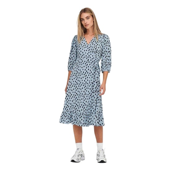 Only Dames/Dames Reguliere Wikkeljurk (Blauwe Mist) - Image 4