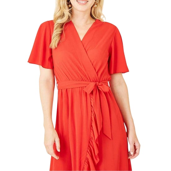 Mela London Flutter-wikkeljurk voor dames (Rood) - Image 4