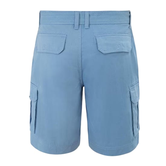 SoulCal Cargo-shorts voor heren met gewassen look (Blauw) - Image 2
