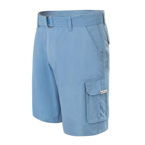 SoulCal Cargo-shorts voor heren met gewassen look (Blauw) - Image 3