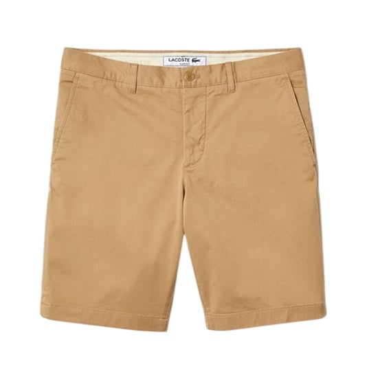 Lacoste Slim-fit gabardine-short voor heren (Beige) - Image 2