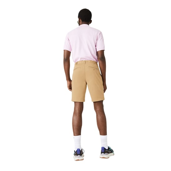 Lacoste Slim-fit gabardine-short voor heren (Beige) - Image 3
