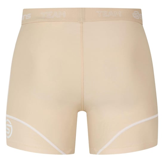 Skins Heren Dynamische Team Stripe Detail Compressie Shorts (Crème) - Image 2