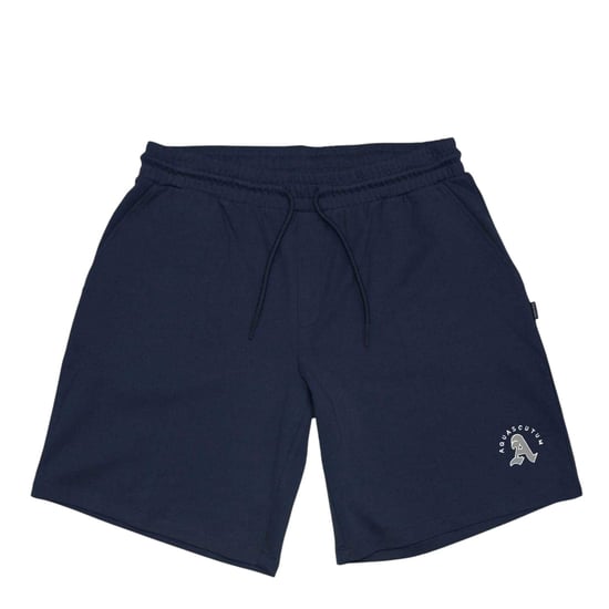 Aquascutum Klassieke herensweatshorts met logo en trekkoord in de taille (Marine) - Image 1