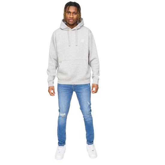 SikSilk Heren Essentials Overhead Hoodie (Grijs Marl) - Image 4