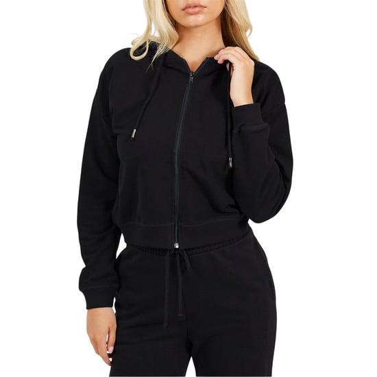 Brave Soul Dames/Dames Full Zip Hoodie (Zwart) - Image 2