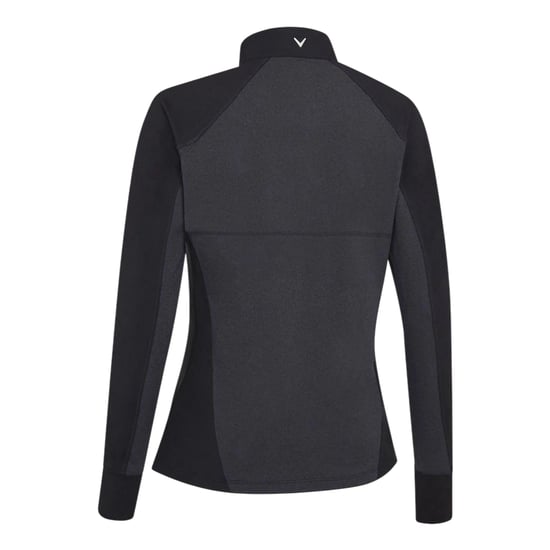Callaway Midlayer met kwartrits in gemêleerde kleur voor dames (Ebbenhout zwart) - Image 2