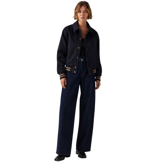 Levi's Dames Lennox Snap-Front Varsity Jacket (Blauw) - Image 4
