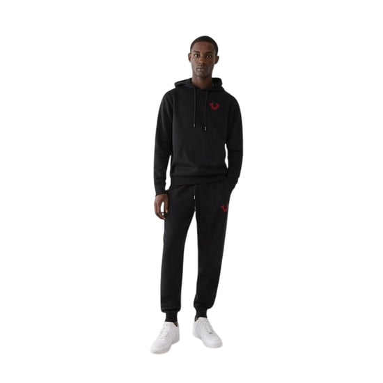 True Religion Heren Pullover Hoodie (Zwart) - Image 1