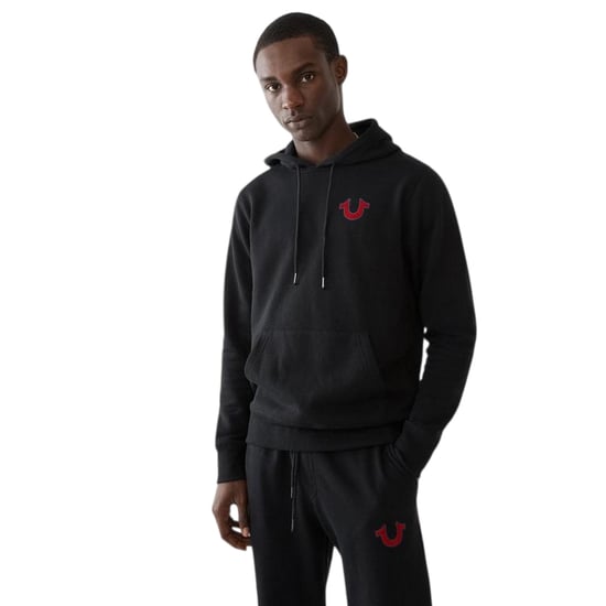 True Religion Heren Pullover Hoodie (Zwart) - Image 2