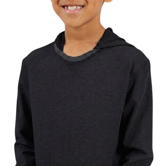 Brave Soul Hoodie met ingezette mouwen voor jongens (Jet Zwart) - Image 4